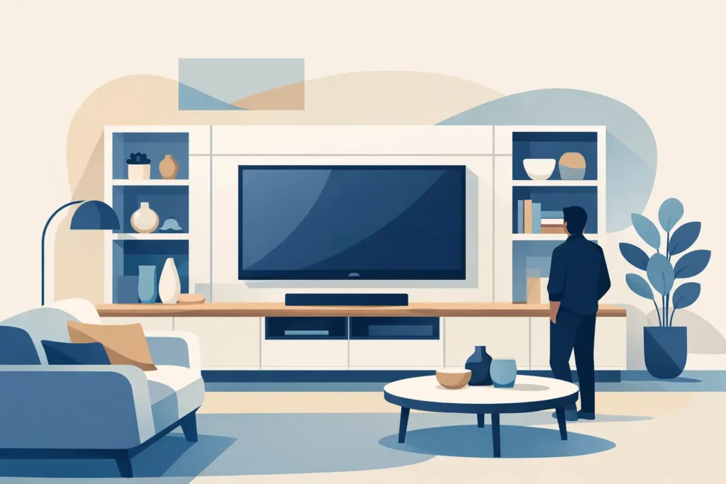 Built In Media Wall Furniture That Fits