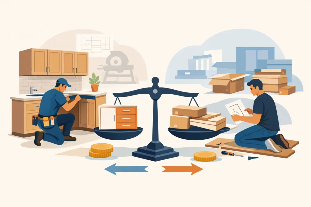 Custom Cabinetry vs Flat Pack: What Pays Off?