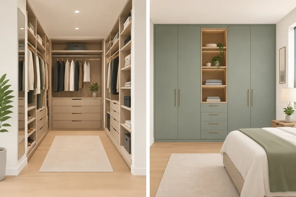 Walk-in Versus Fitted Wardrobes for Your Home