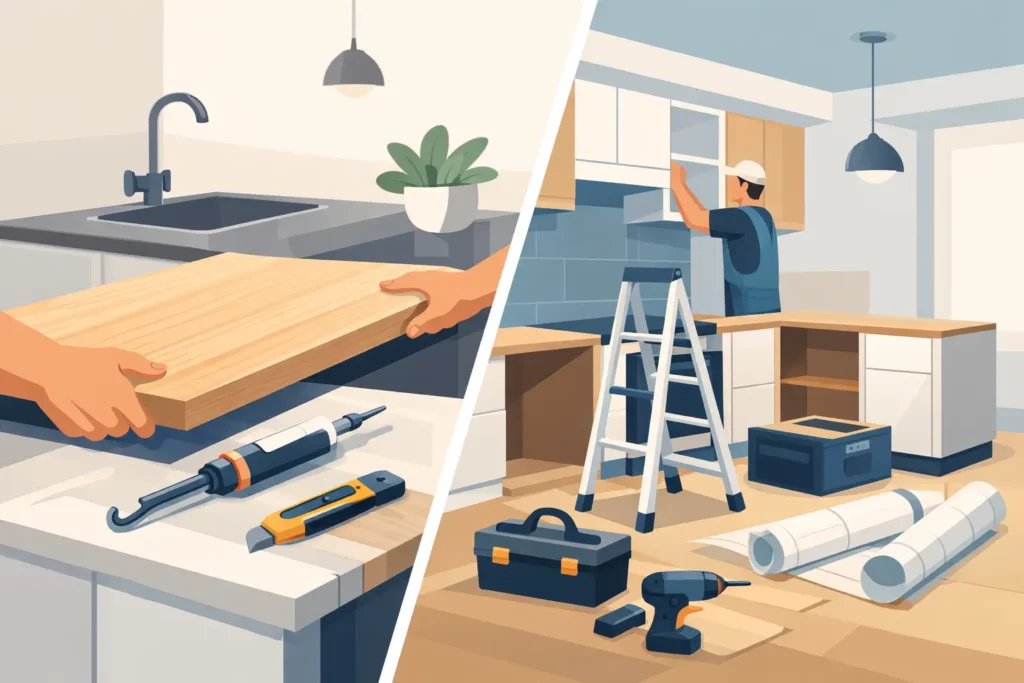 Worktop Replacement or Full Refit for Your Kitchen